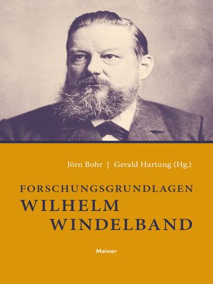 cover image of Forschungsgrundlagen Wilhelm Windelband